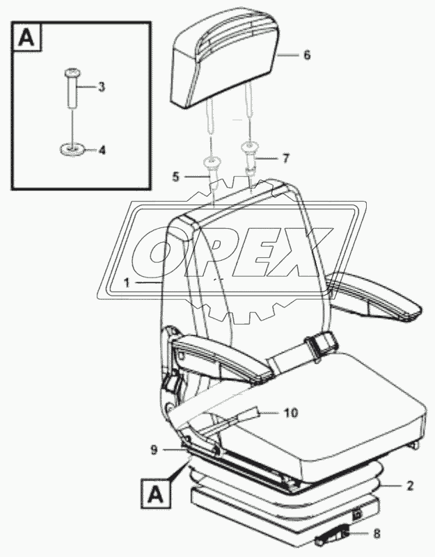 Driver seat assembly LG01C(321013)