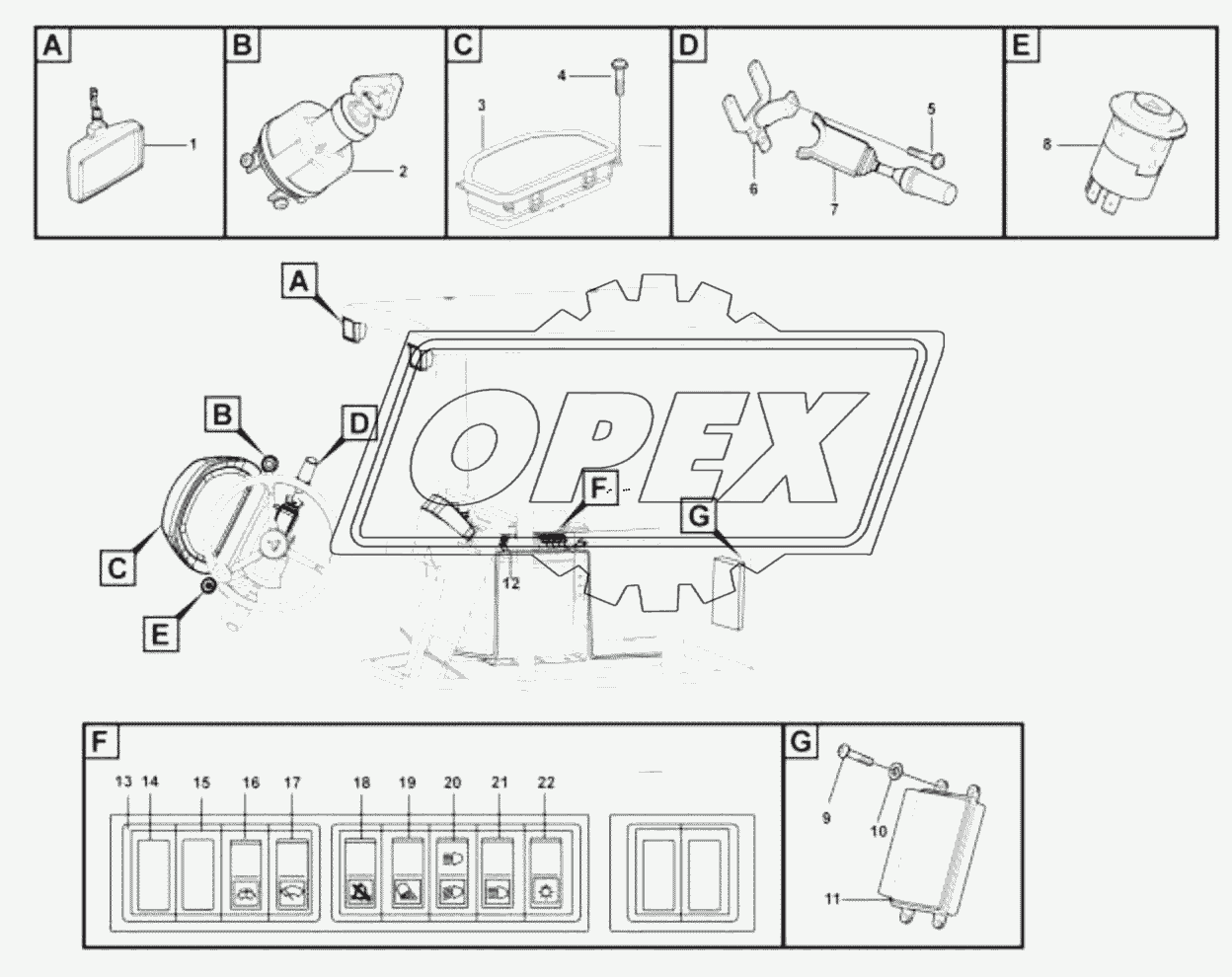 Electrical assembly-cab