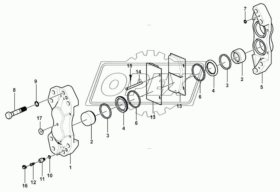 Brake caliper assembly (371104)
