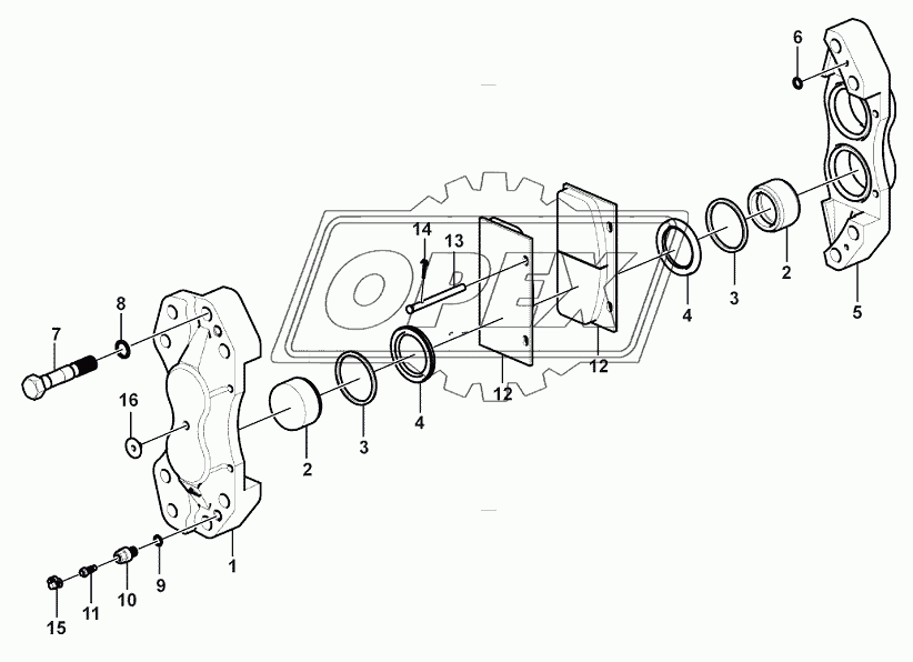 Brake caliper assembly (360301)