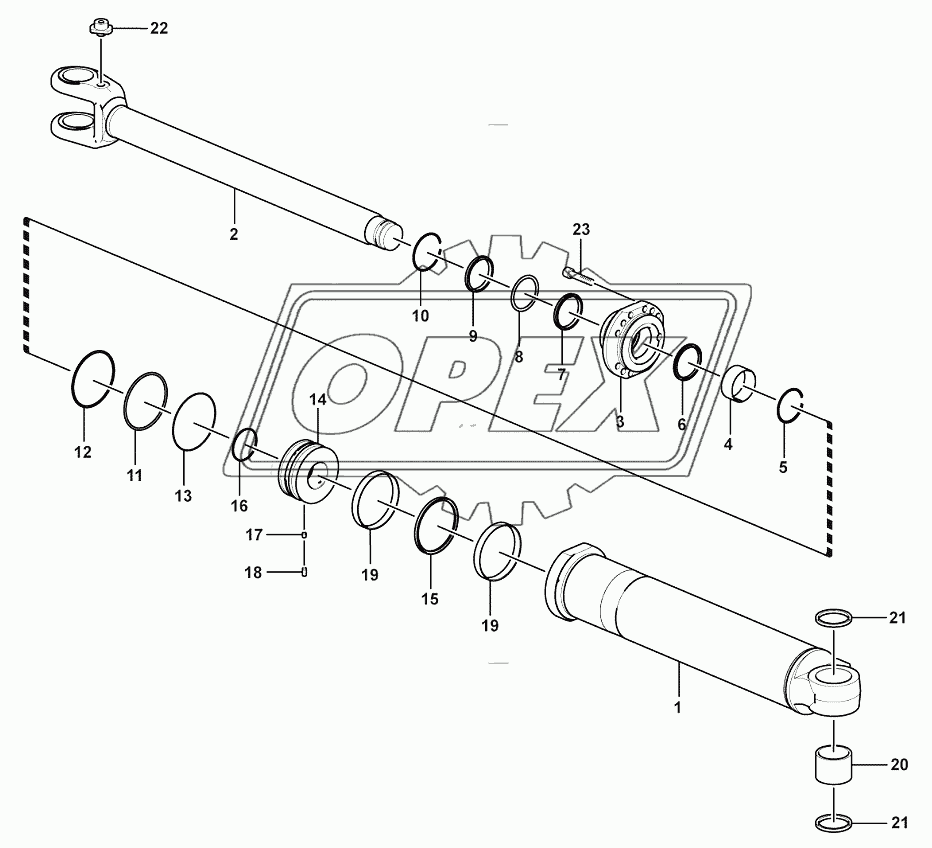 Lift arm cylinder (3713CH)