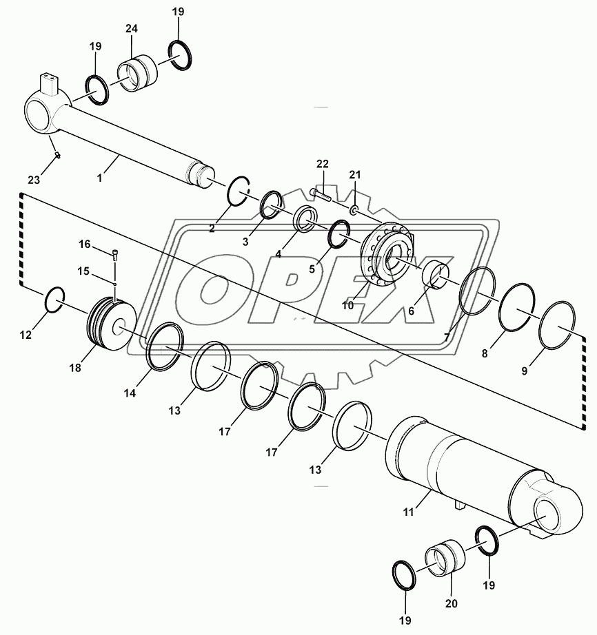 Bucket cylinder (3713CH)