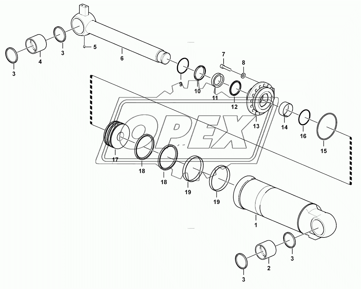 Tilt cylinder (371401)