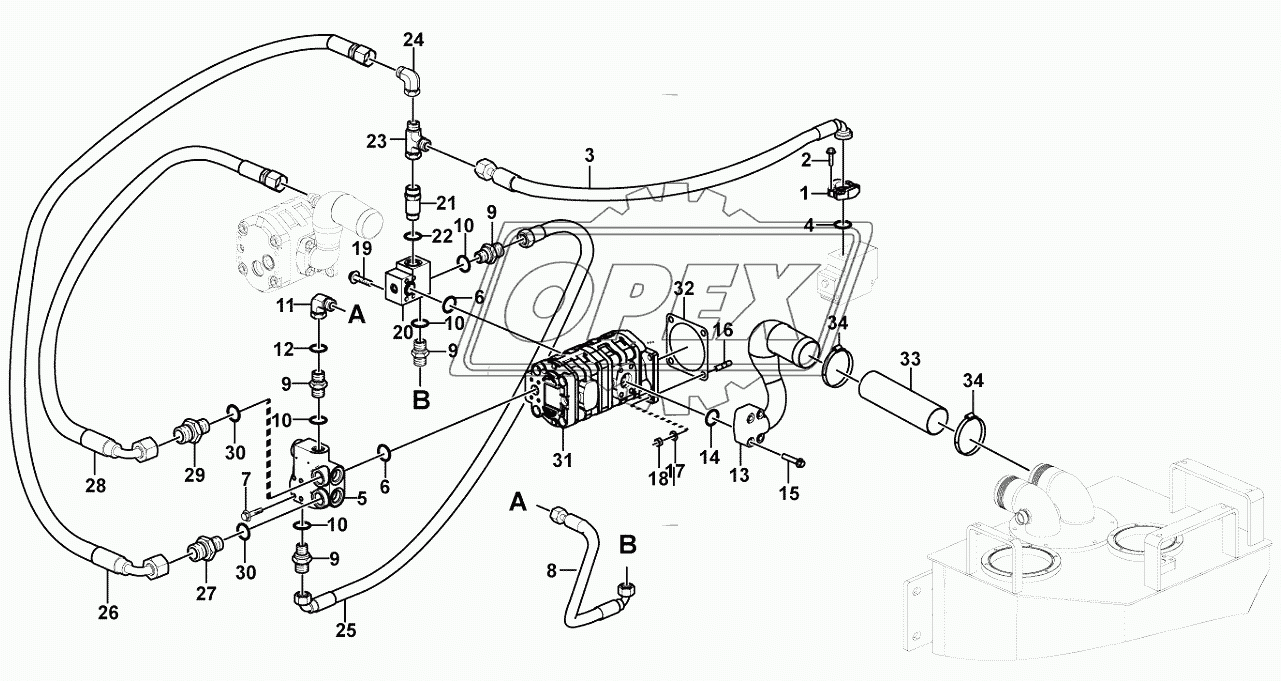 Steering pump assembiy