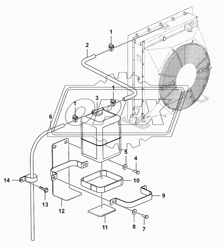 Expansion tank assembly