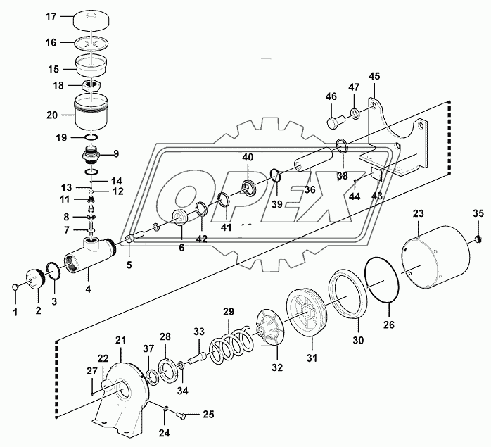 Pneumatic cylinder (46455)