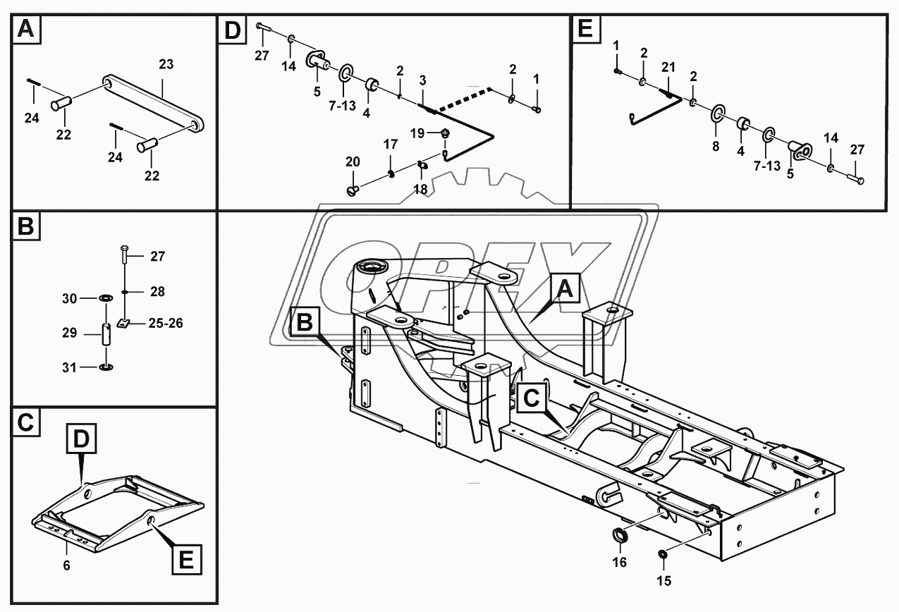 Rear frame accessories