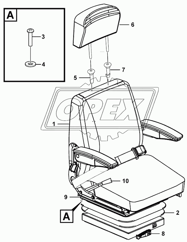 Driver seat assembly LG01C(321013)