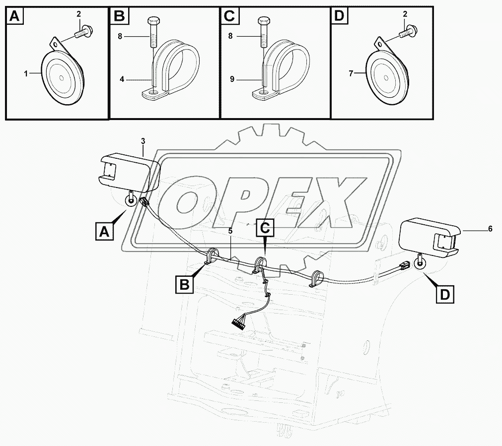 Electrical assembly-front frame