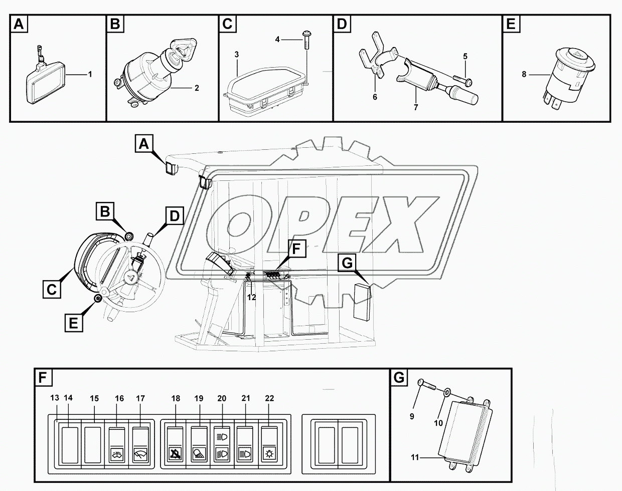 Electrical assembly-cab