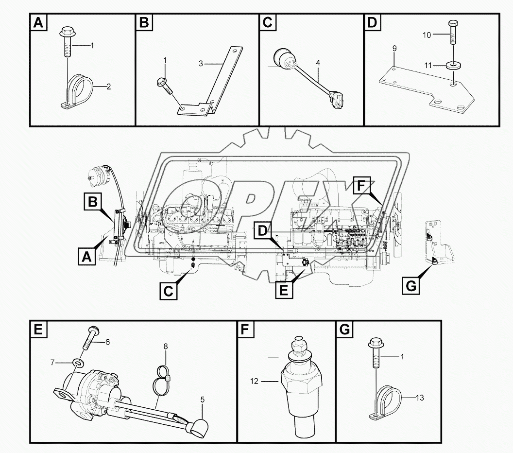 Electrical assembly-engine