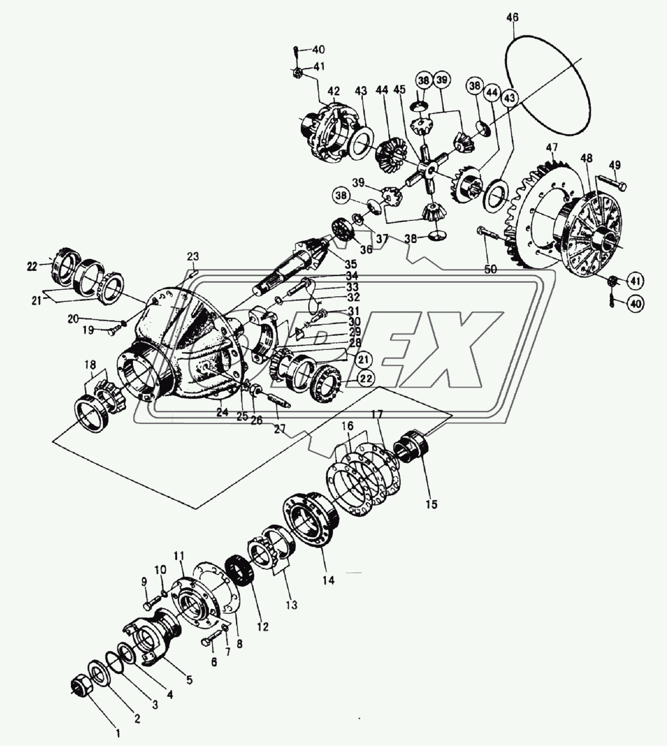 FRONT AXLE MAIN DRIVE ASS’Y