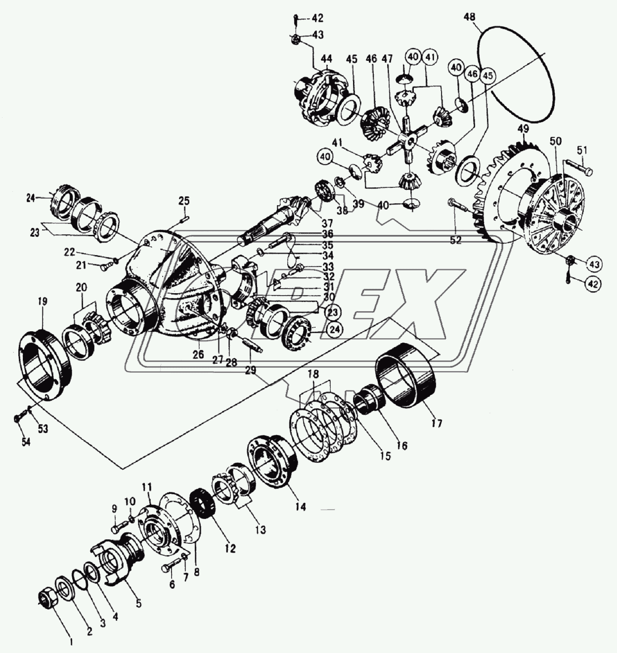 REAR AXLE MAIN DRIVE ASS’Y