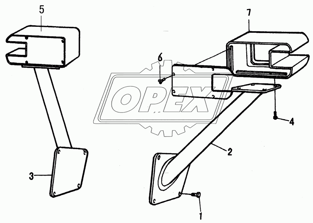 LEFT RIGHT LAMP FRAME