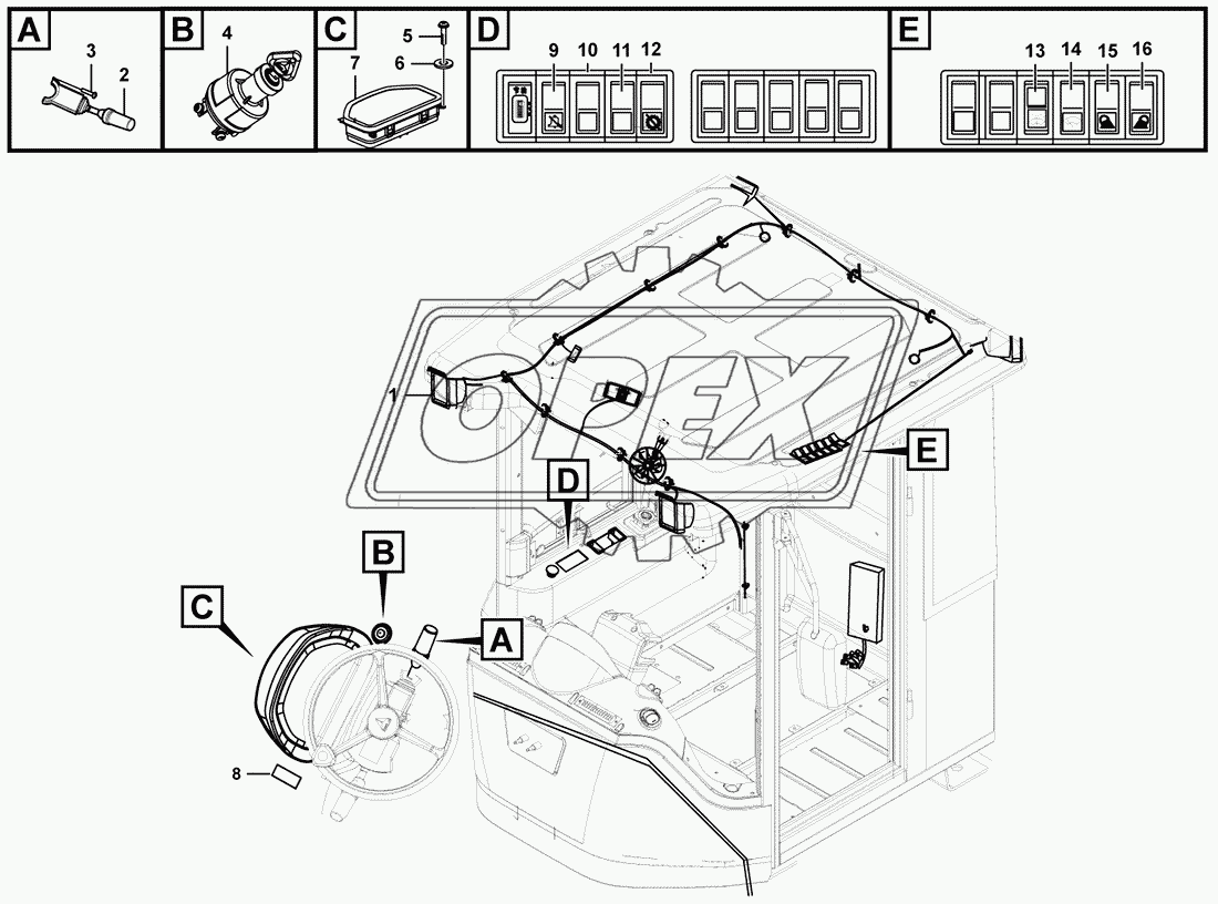 Cab electric system 1