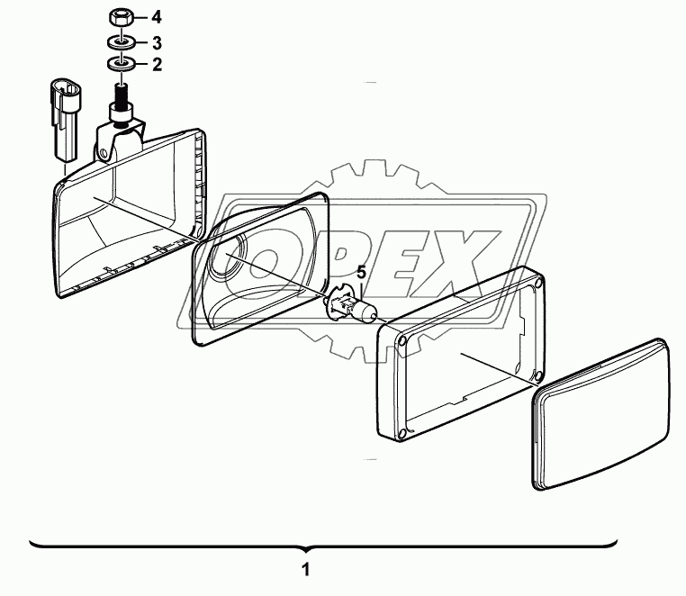 (3713EE) Work lamp