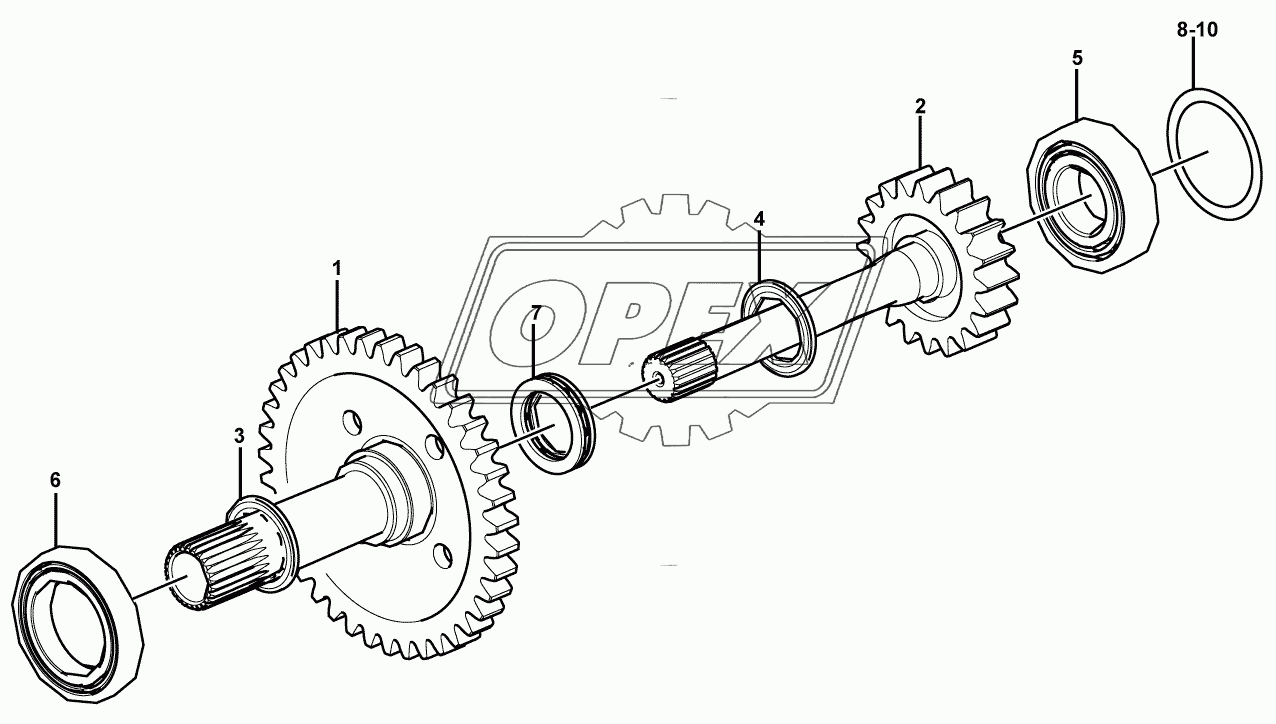 Shaft and clutch assembly 2