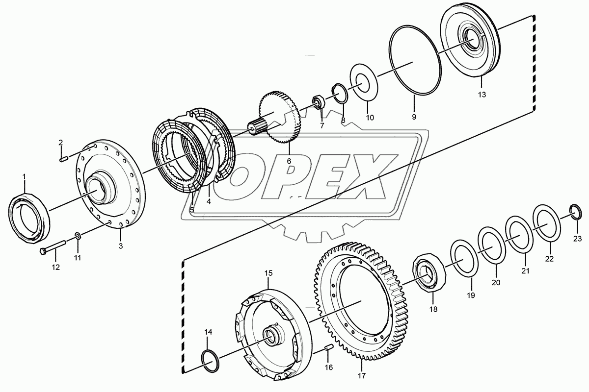 Shaft and clutch assembly 3