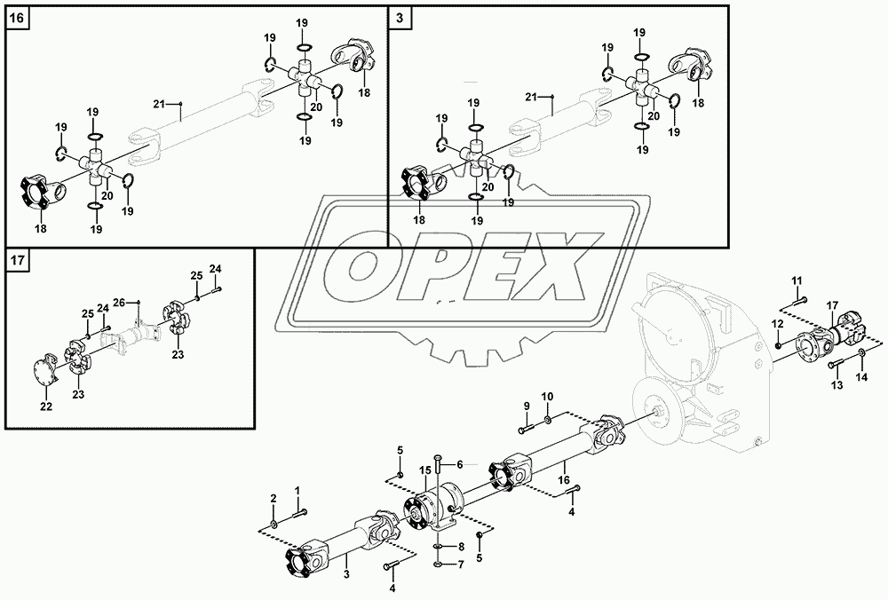 Propeller shaft assembly