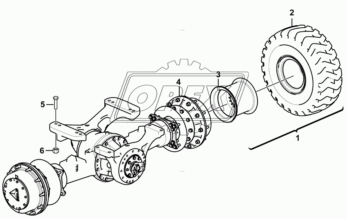 Rear axle system