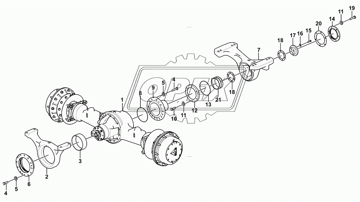 Rear axle assembly