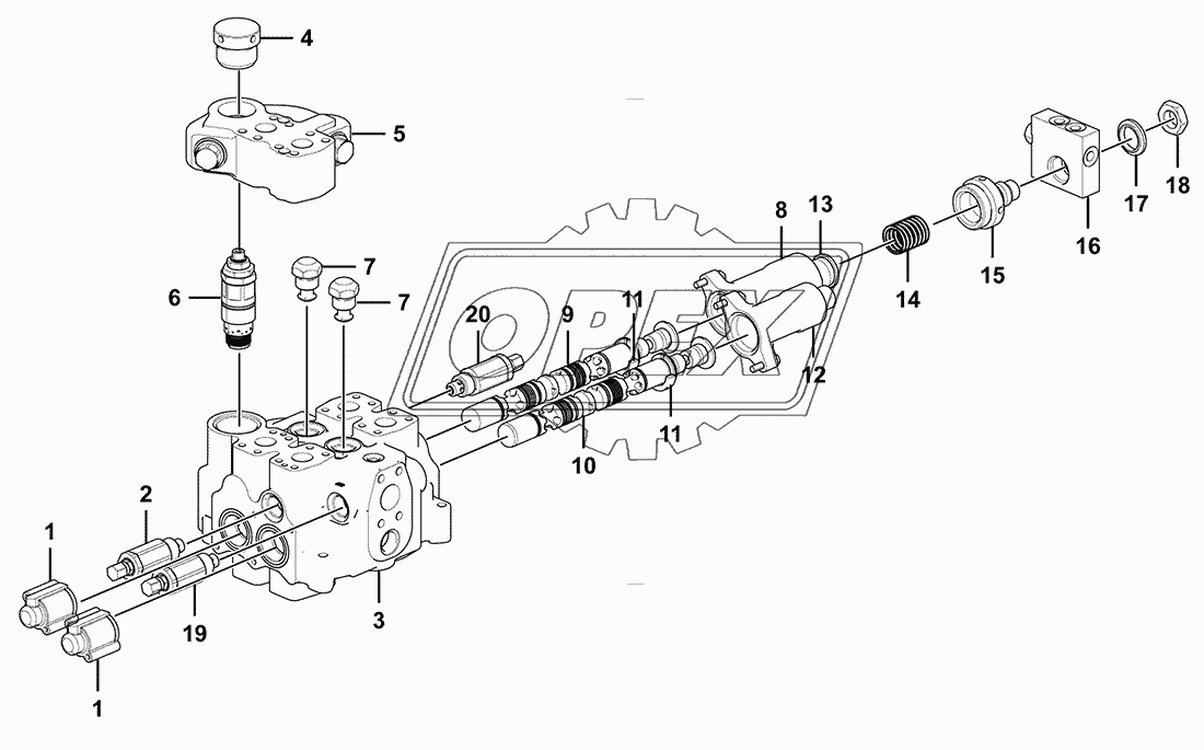 KM300-II-19A(370142) Control valve assembly