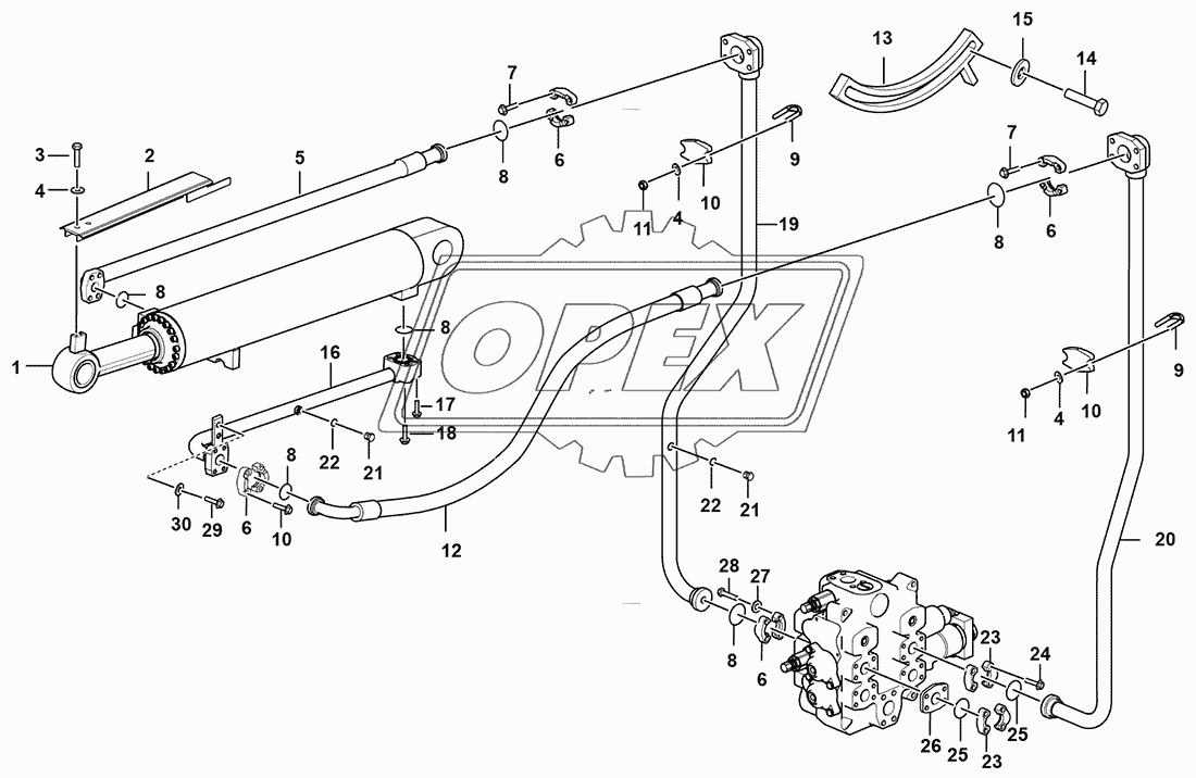 Tilt cylinder assembly