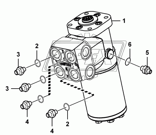 Xcel80-1000 Steering unit assembly