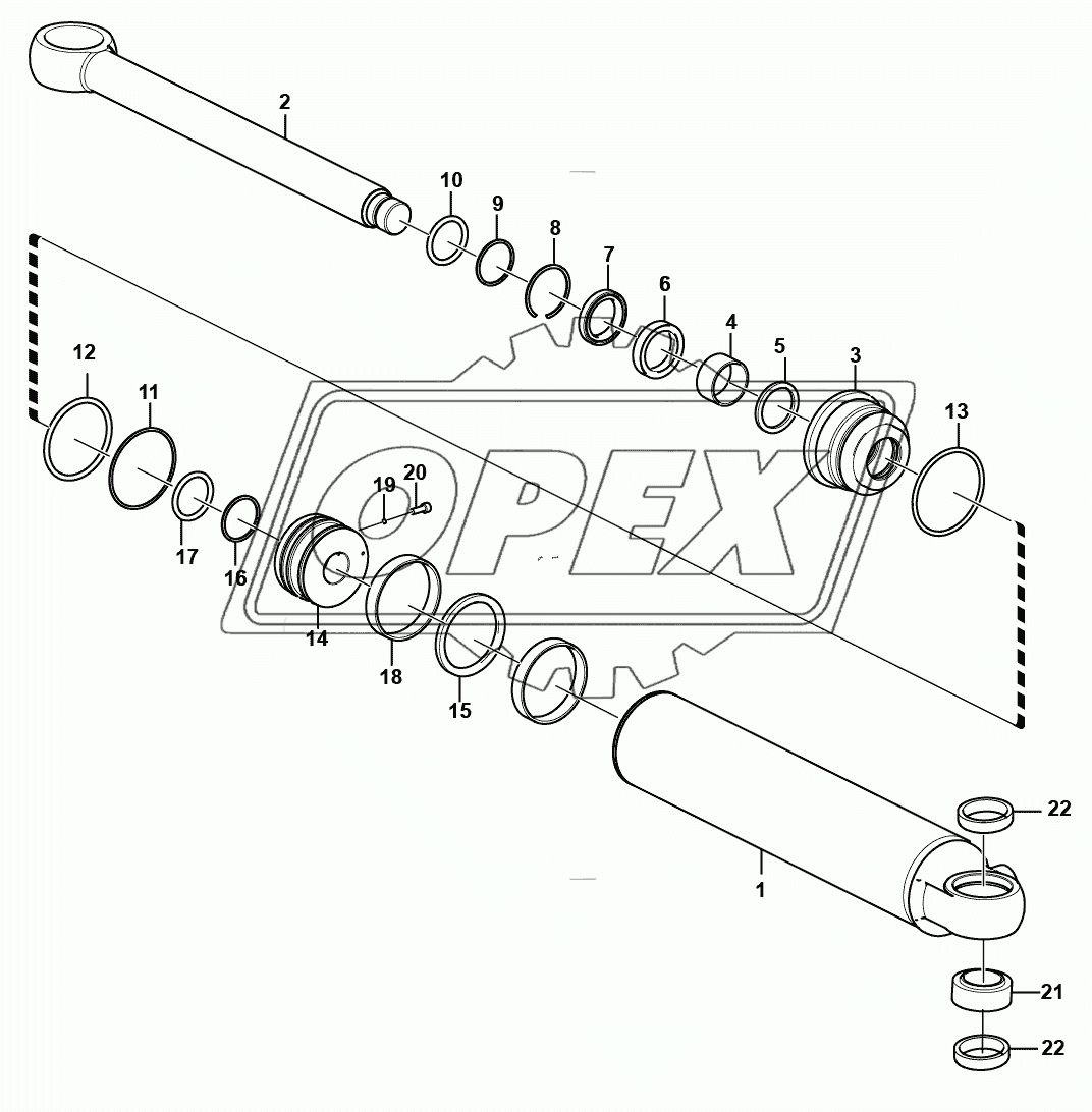 (3731CH) Steering cylinder 1