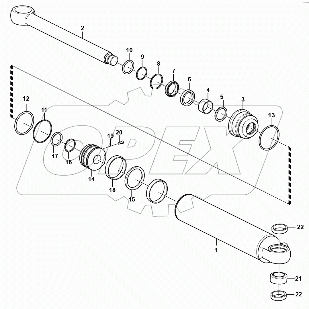 (3731CH) Steering cylinder