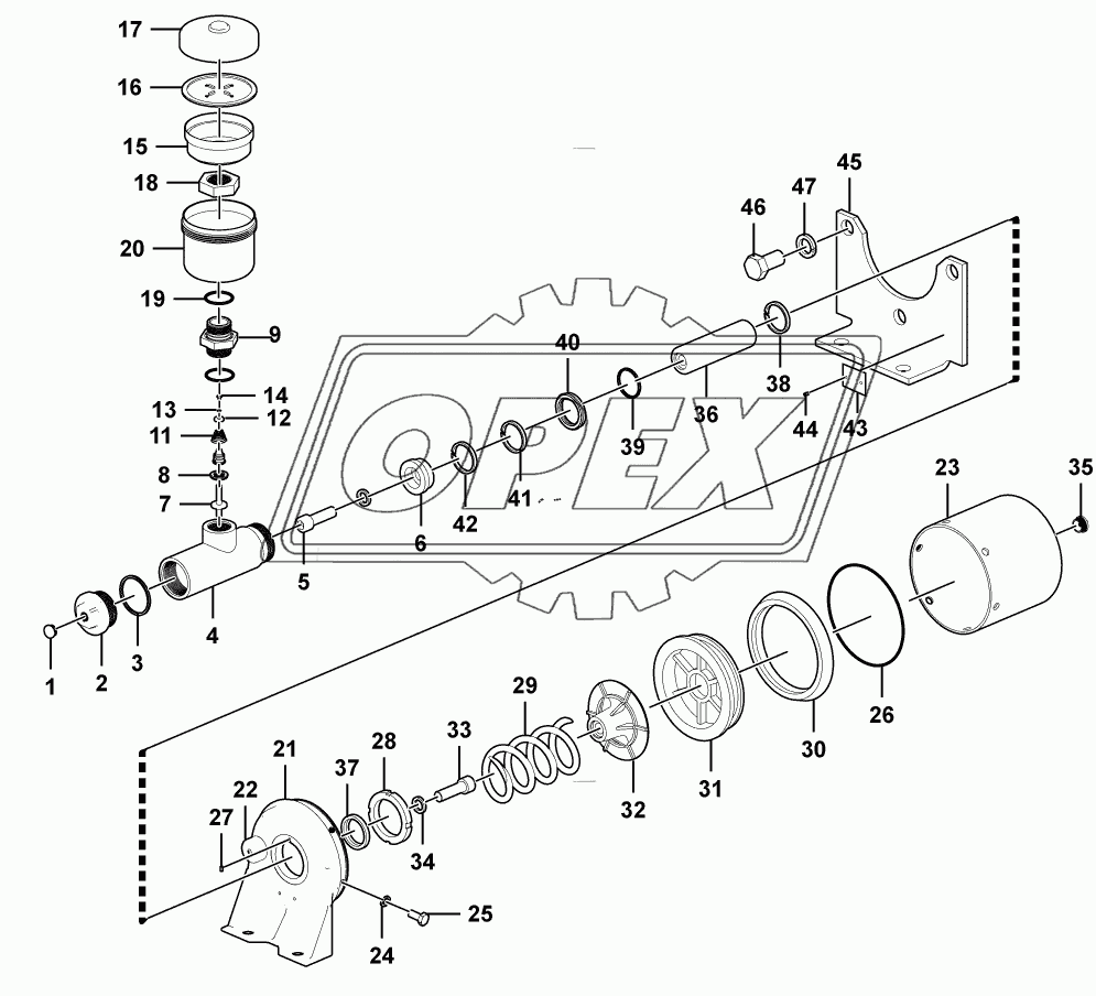 (46455) Pneumatic cylinder