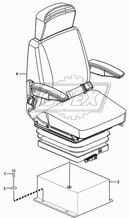 Driver seat assembly