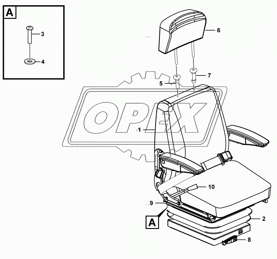 (321013) Driver seat assembly