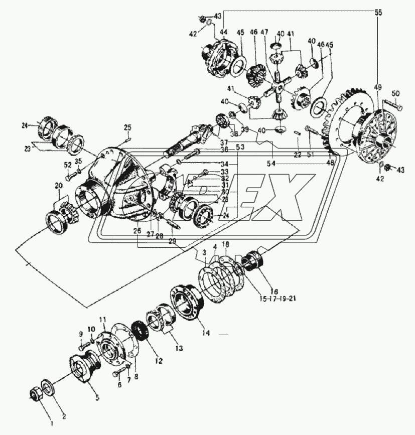 REAR AXLE MAIN DRIVE ASSY