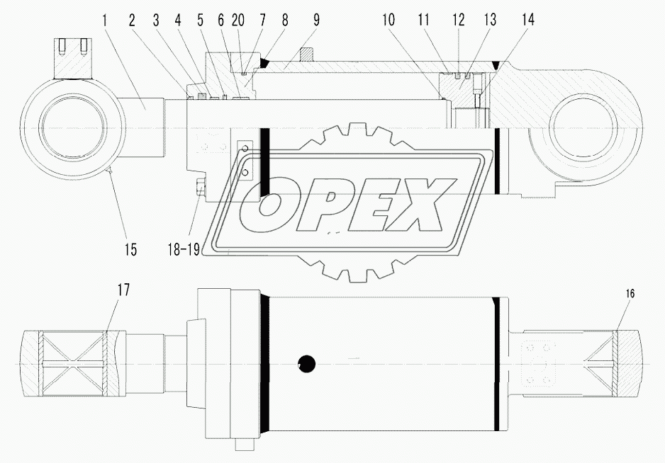 TILT CYLINDER (371368)