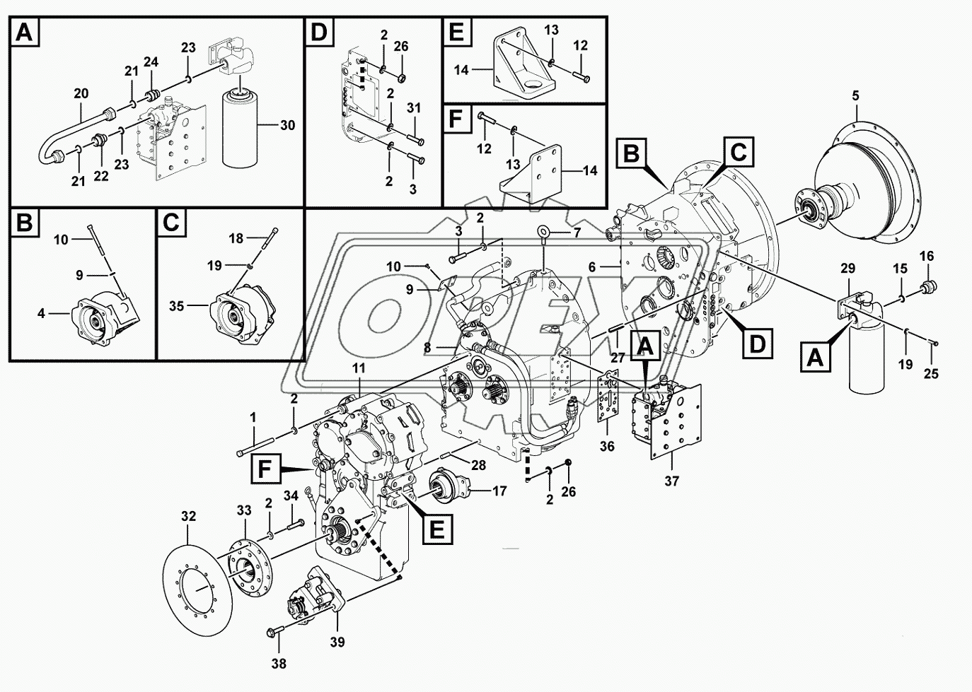 Vrt200 transmission assembly