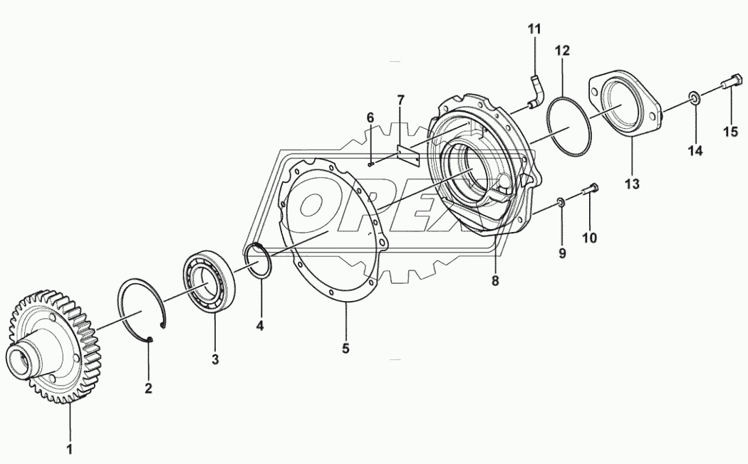3/4 shaft assy