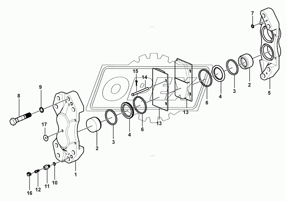 (371104) Brake caliper assembly