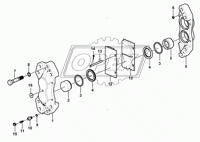 (360301) Brake caliper assembly