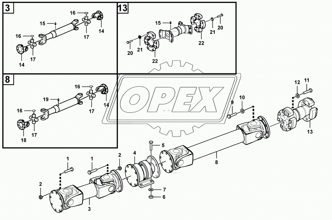 Propeller shaft system