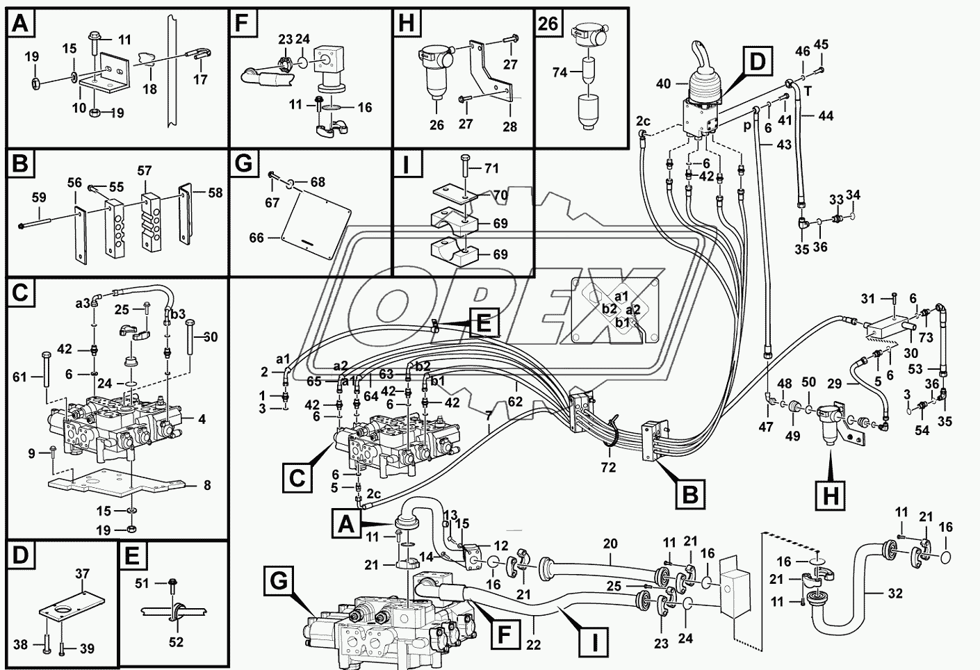 Hidraulic control assembly