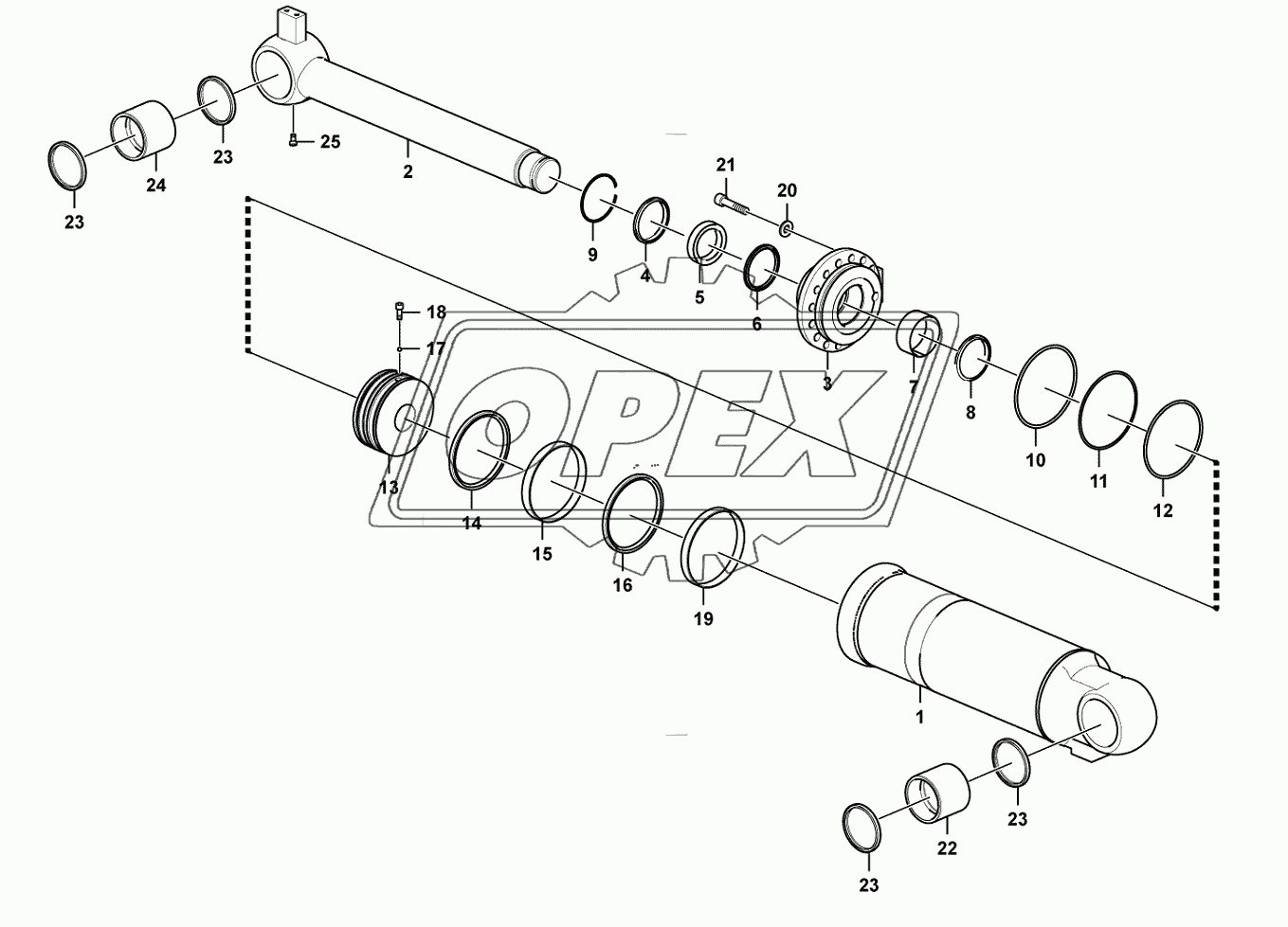 (3713CH) Tilt cylinder