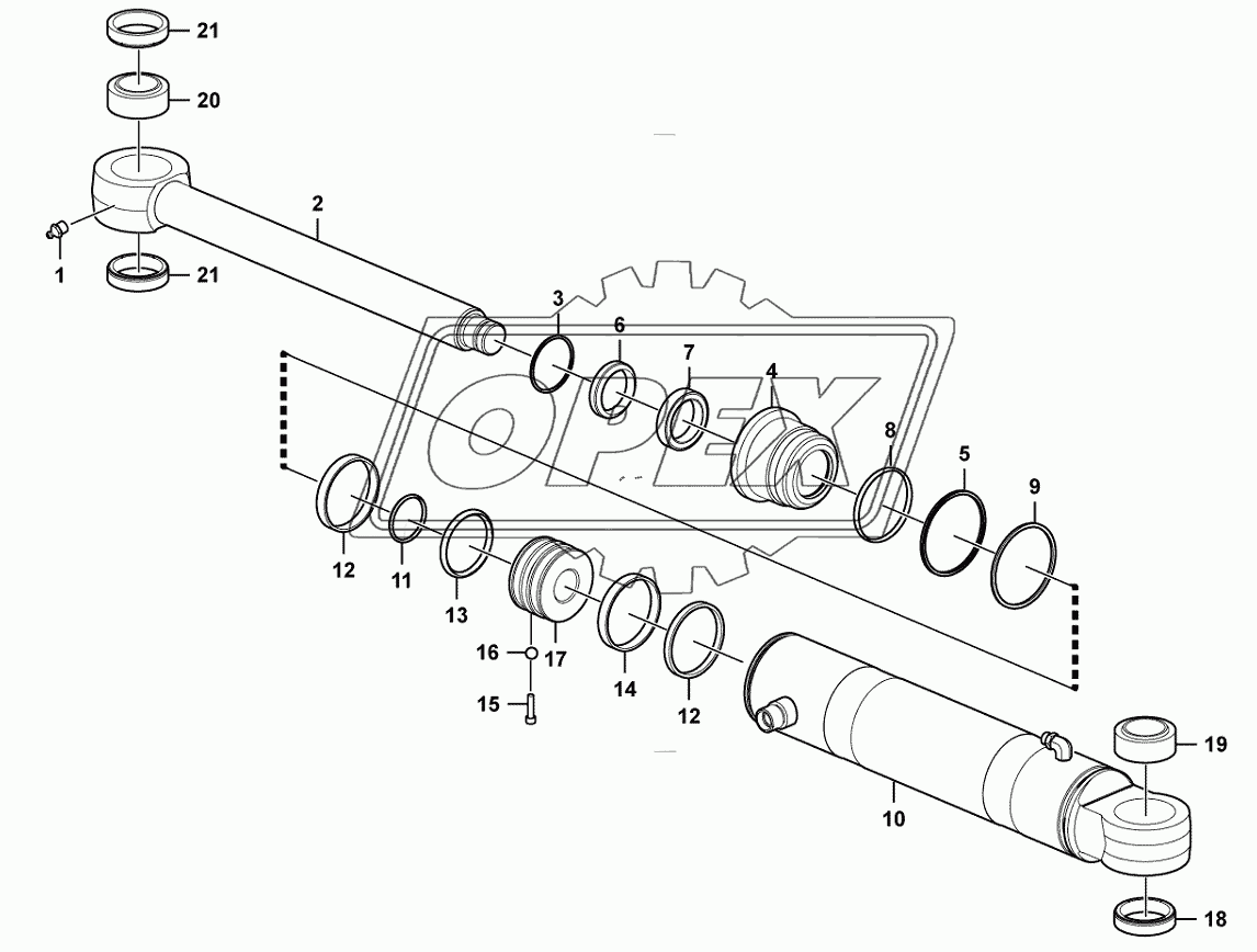 (3713CH) Steering cylinder