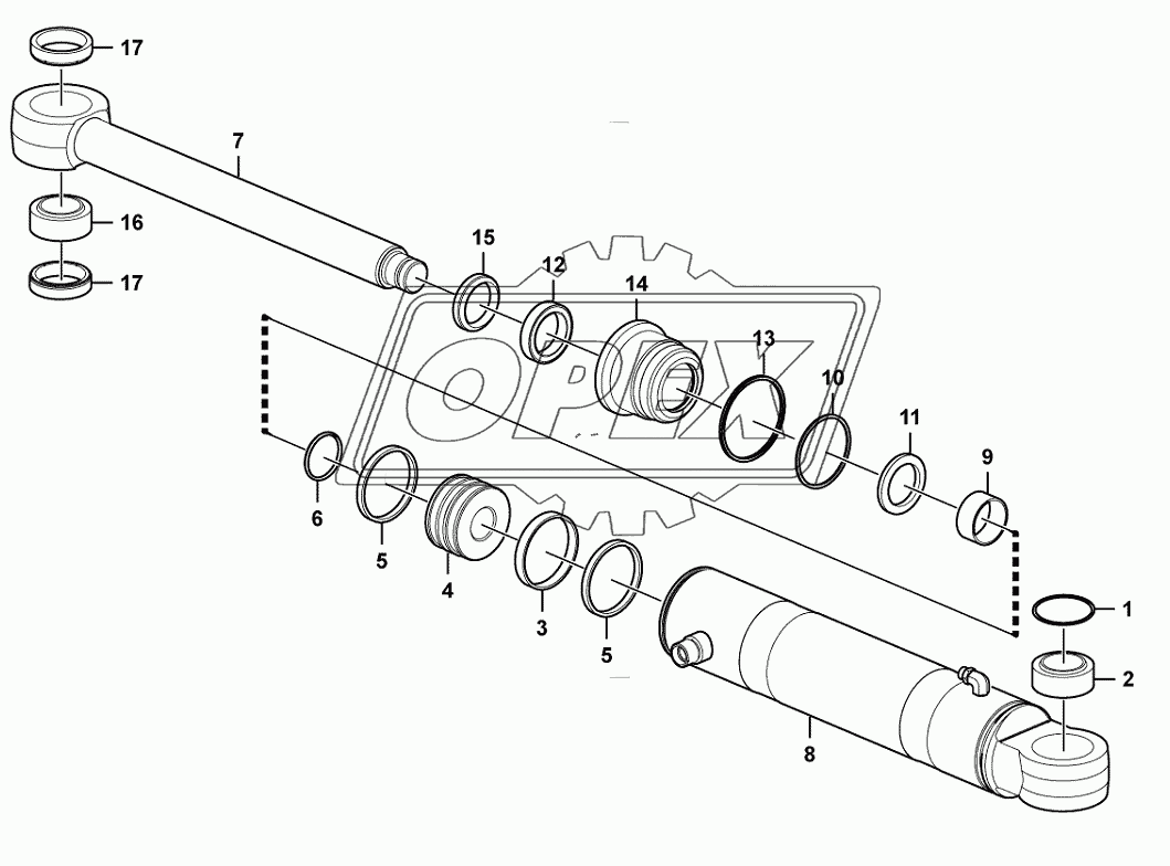 (371401) Steering cylinder assembly