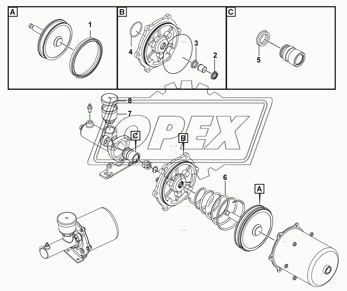 (340201) Pneumatic cylinder assembly