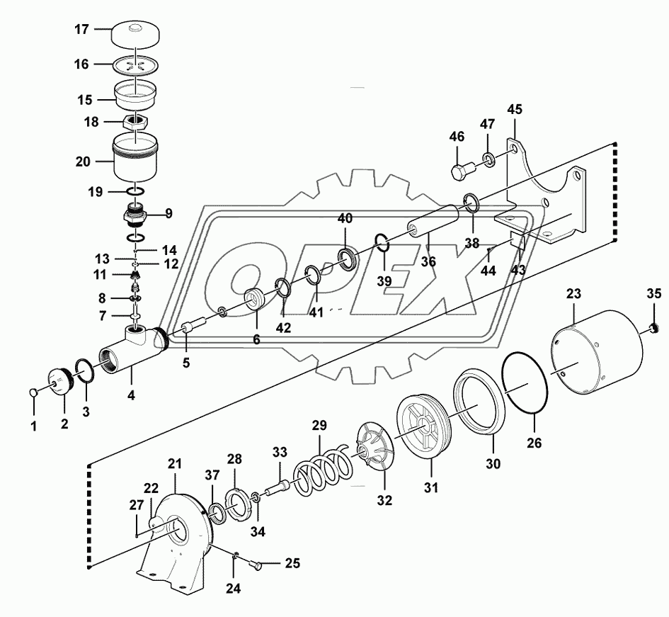 Pneumatic cylinder