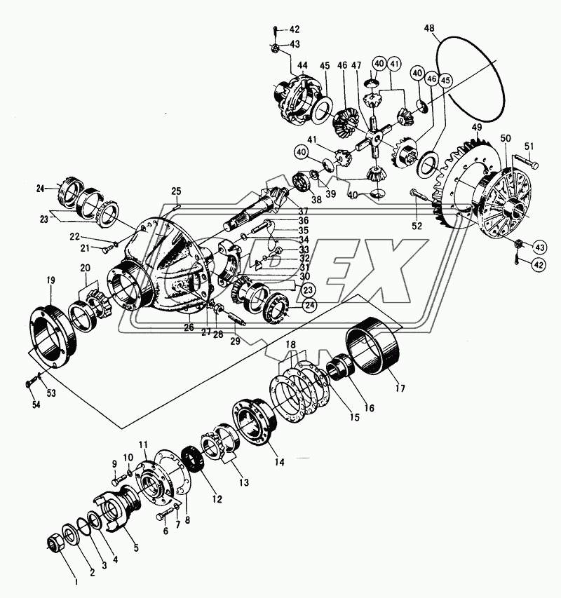 REAR AXLE MAIN DRIVE ASSY