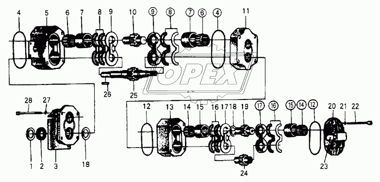 TANDEM GEAR PUMP