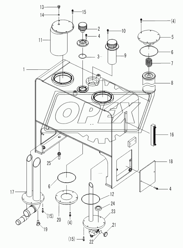 HYDRAULIC TANK ASSEMBLY