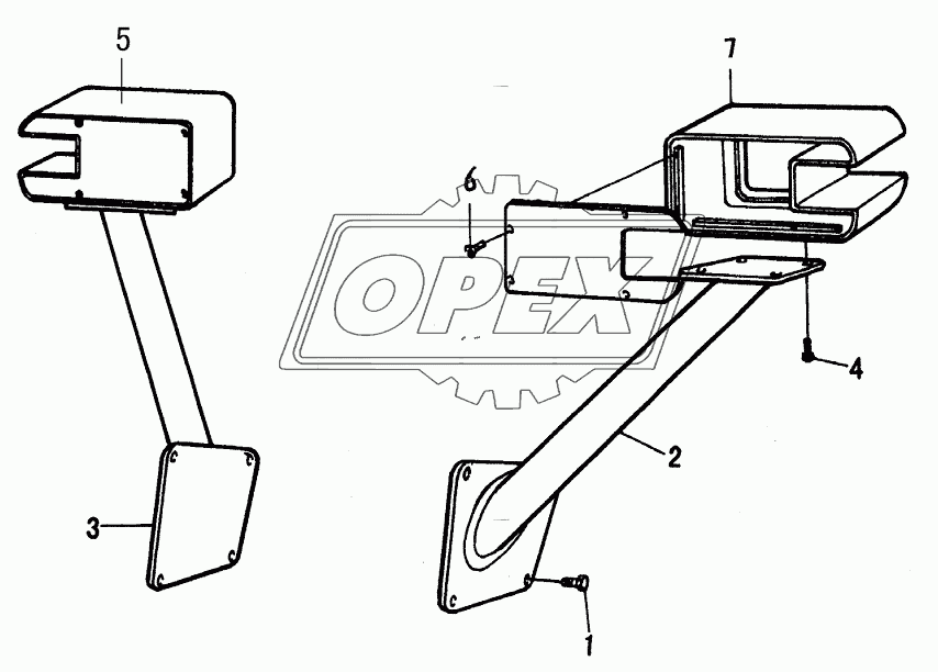 LEFT RIGHT LAMP FRAME